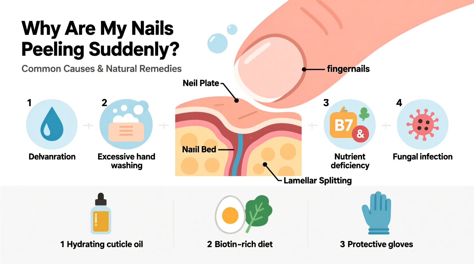why are my nails peeling suddenly common causes and home remedies