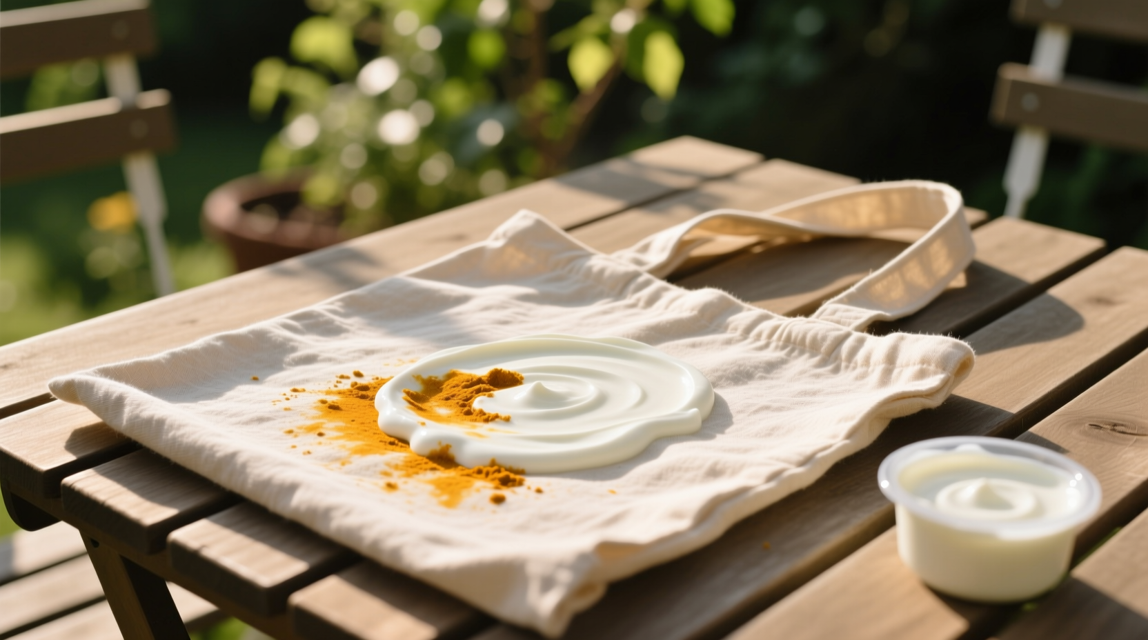 yogurt sunlight turmeric stain removal