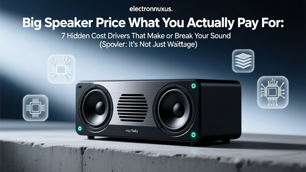 Big Speaker Price What You Actually Pay For: 7 Hidden Cost Drivers That Make or Break Your Sound (Spoiler: It’s Not Just Wattage)