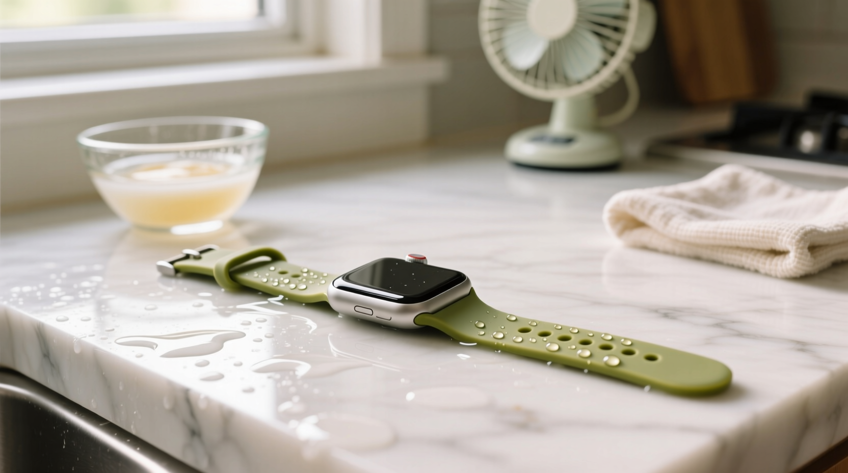 how to remove detergent smell from smartwatch bands