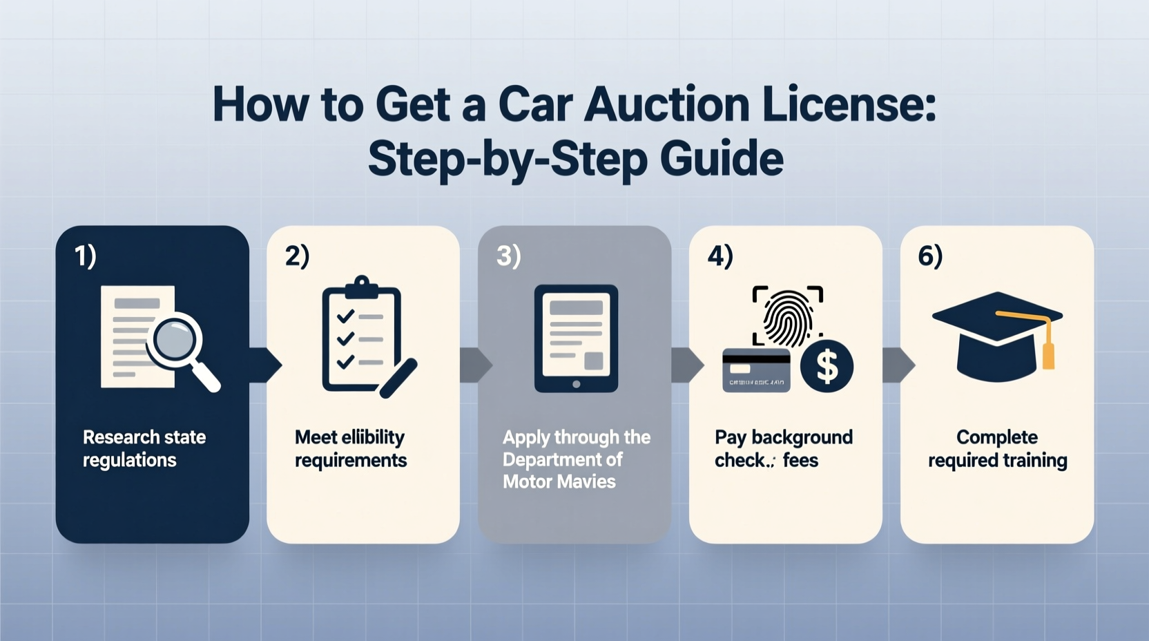 how do you get a car auction license
