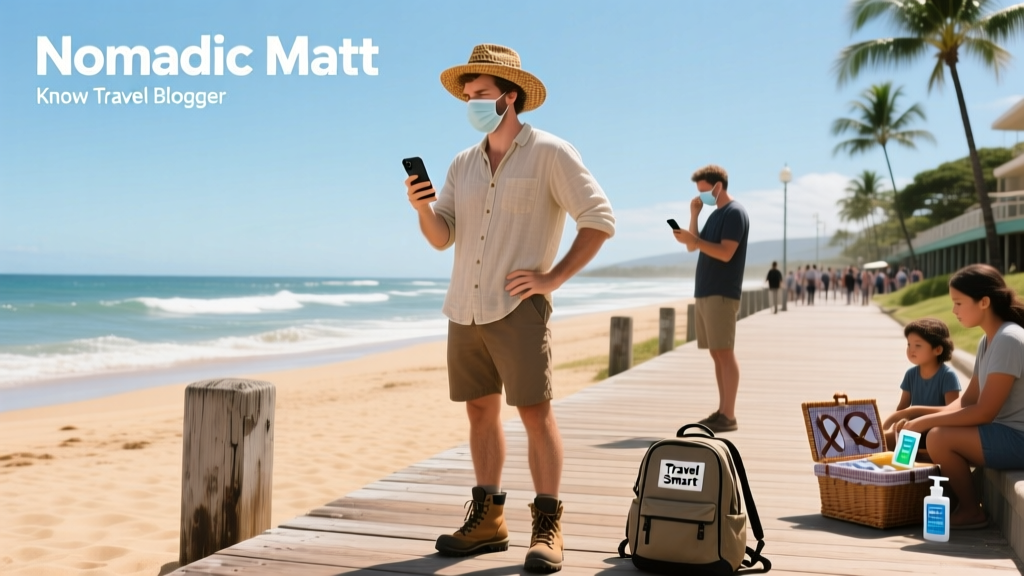 Nomadic Matt posing for a photo in Hawaii while traveling