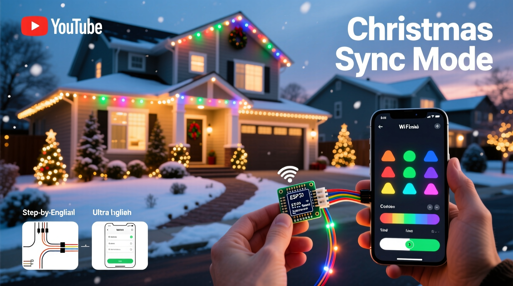 how to make your own wifi synced christmas light display with affordable kits