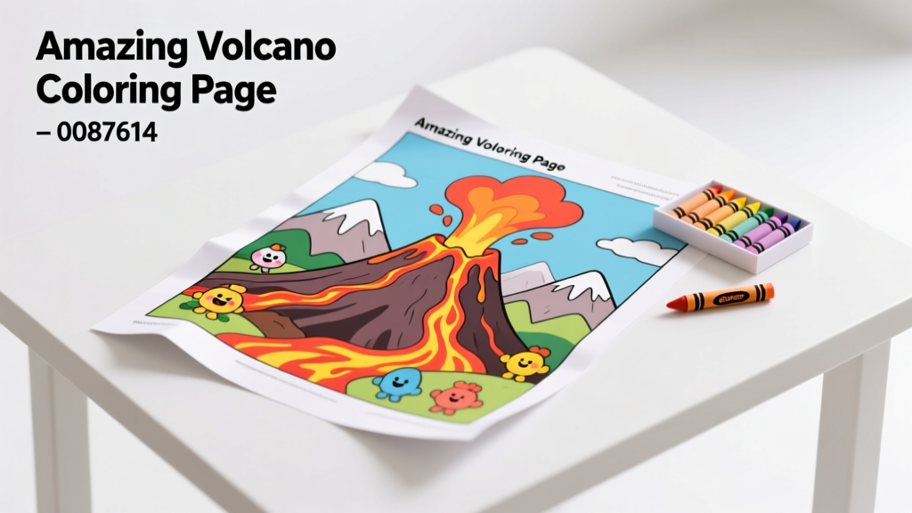Amazing Volcano Coloring Pages To Keep Your Little One Busy: Safe, Educational & Screen-Free Fun