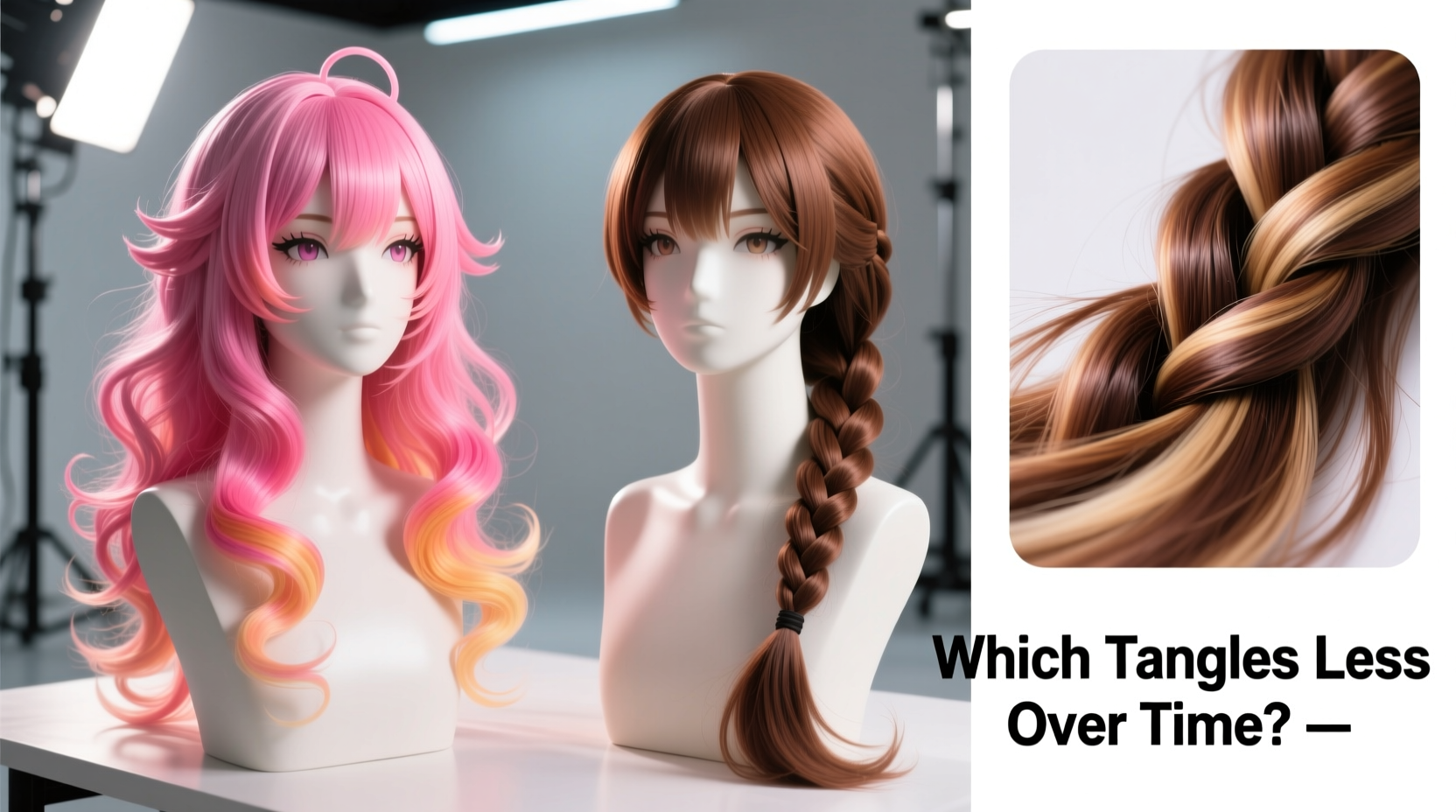 anime cosplay wigs vs daily wear extensions which tangles less over time