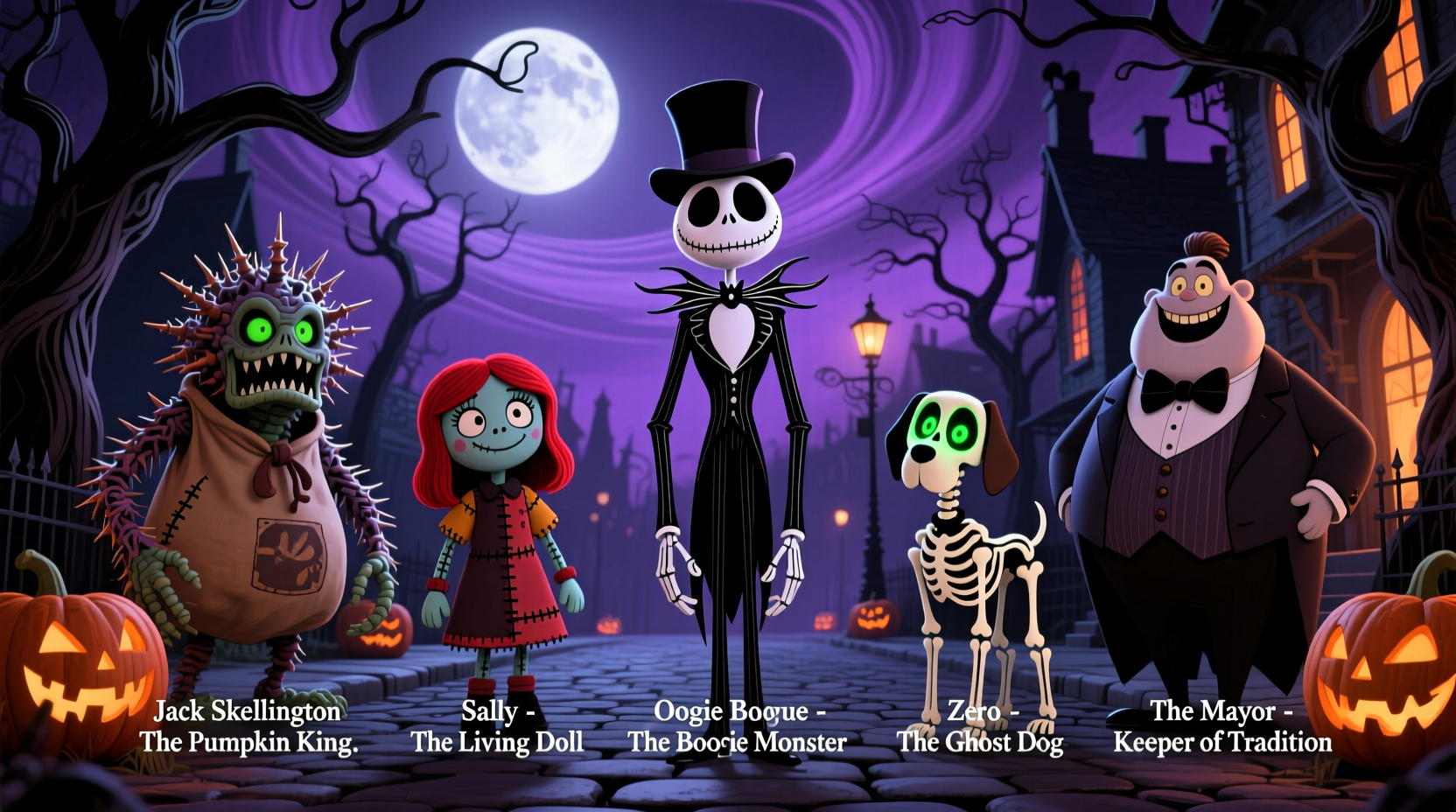 a nightmare before christmas characters