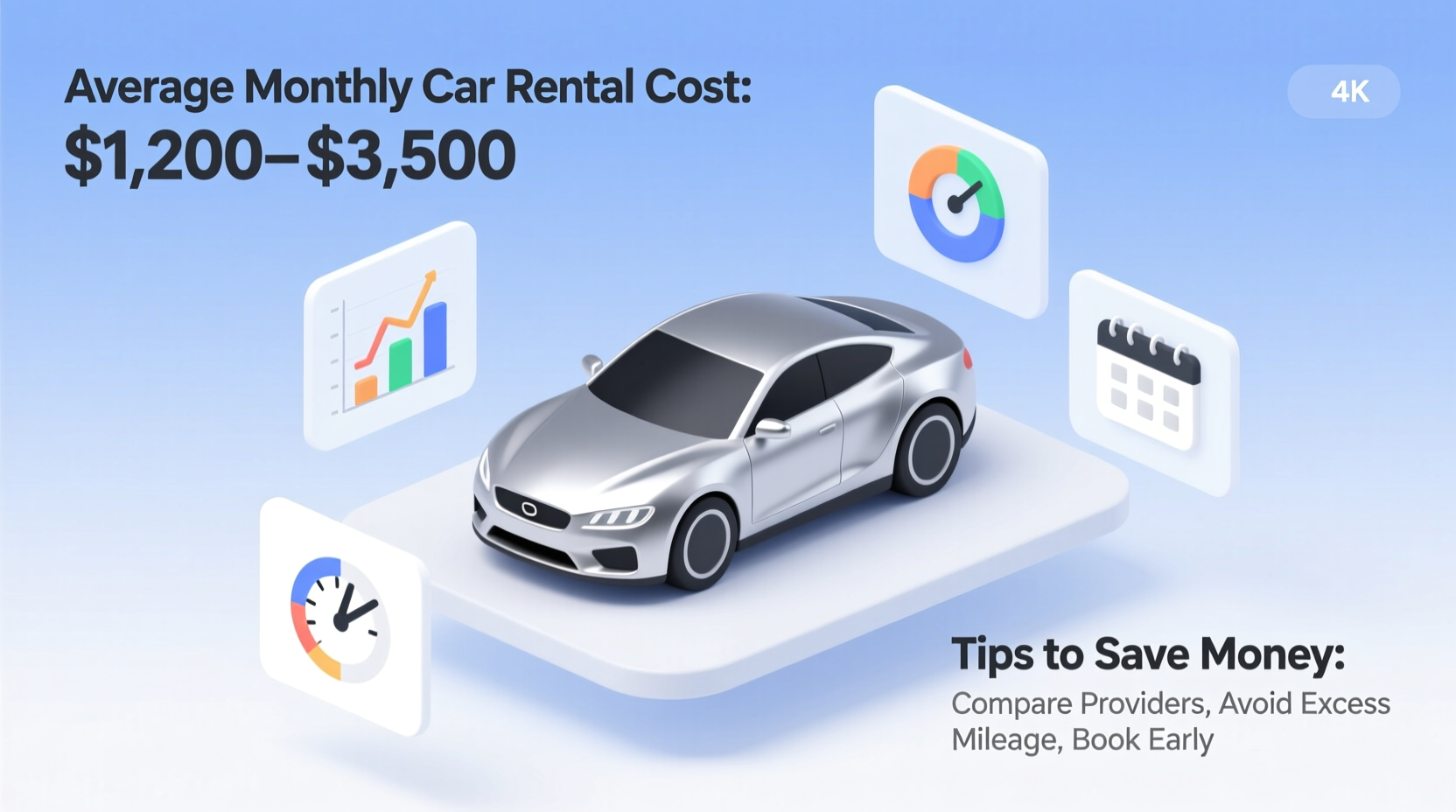 how much to hire a car for a month