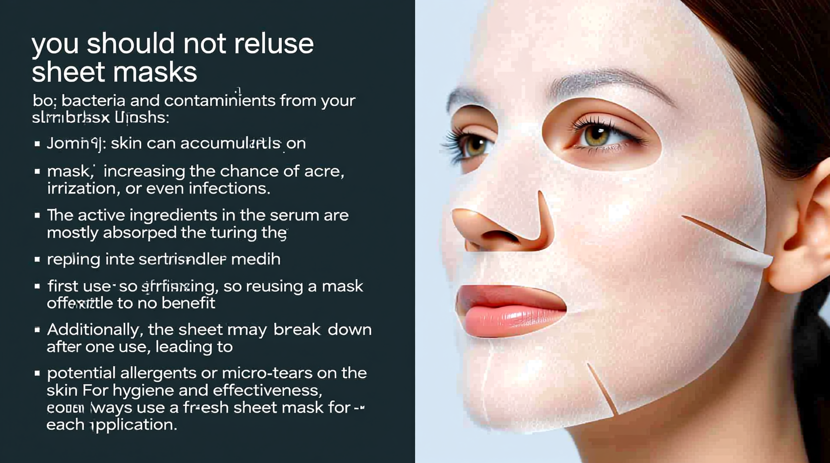 can you reuse sheet masks and what you risk doing it