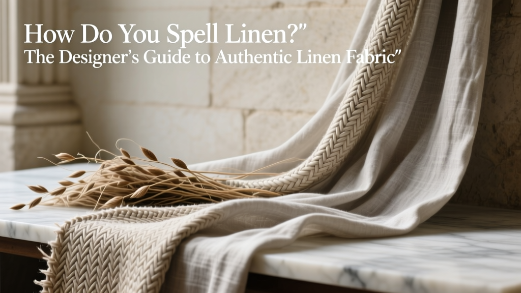 How Do You Spell Linen? The Designer’s Guide to Authentic Linen Fabric