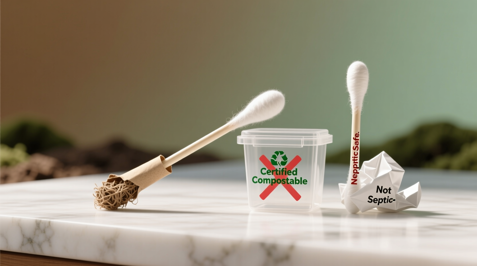 are biodegradable cotton swabs septic safe