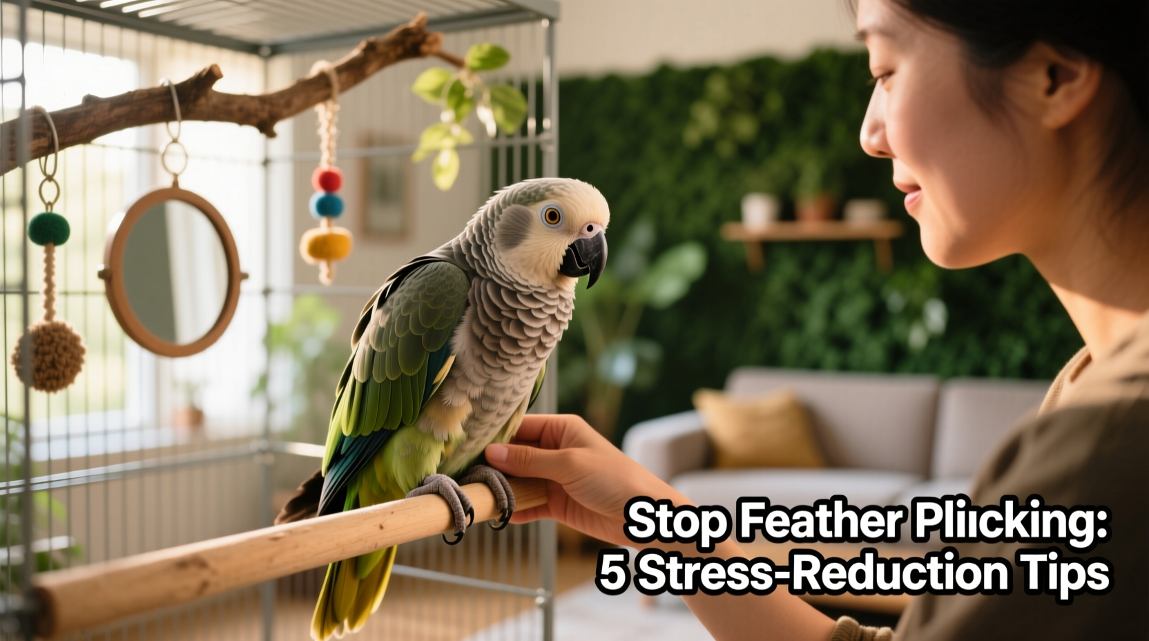 how to stop your bird from plucking its feathers stress reduction tips