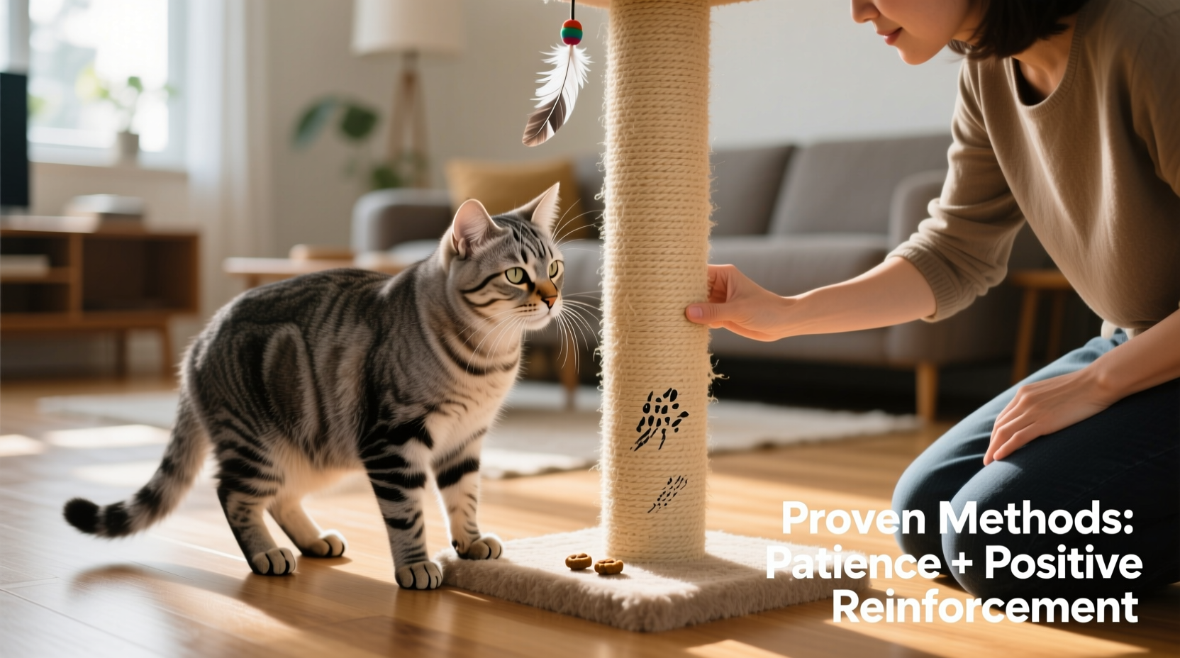 can you train an older cat to use a scratching post proven methods