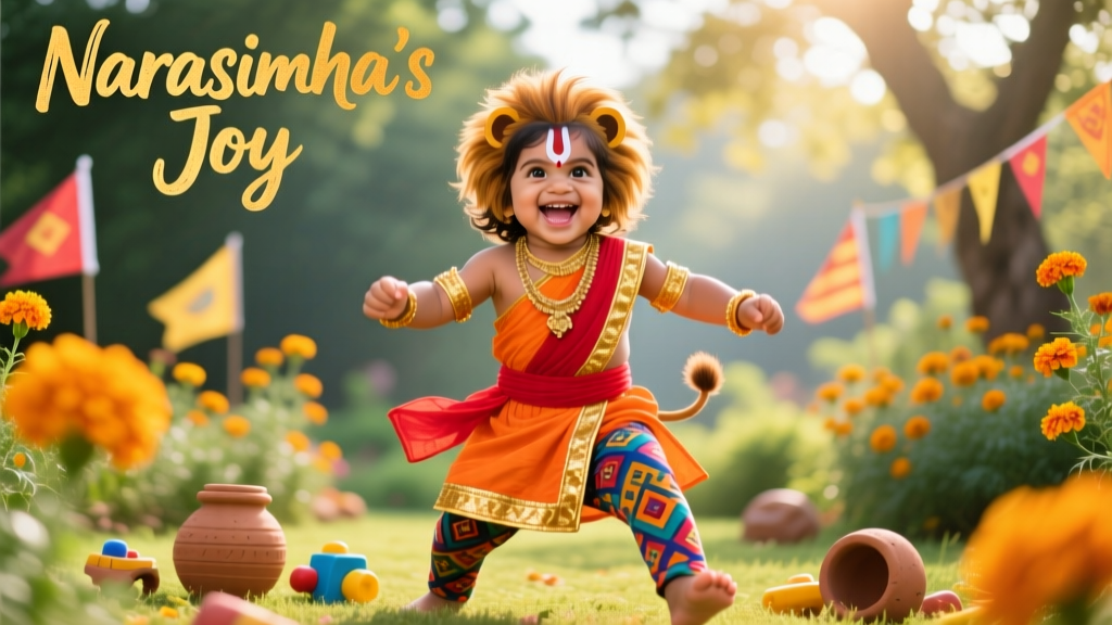 Narasimha for Toddlers: Understanding the Lion-Man Avatar Through Early Childhood Development Principles