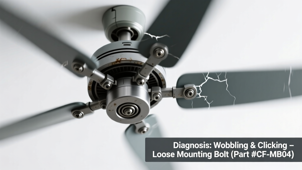 Ceiling Fan Wobbling and Making Clicking Sounds