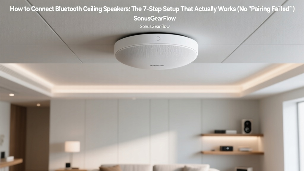Bluetooth Ceiling Speakers Setup: 7-Step Guide (2026)