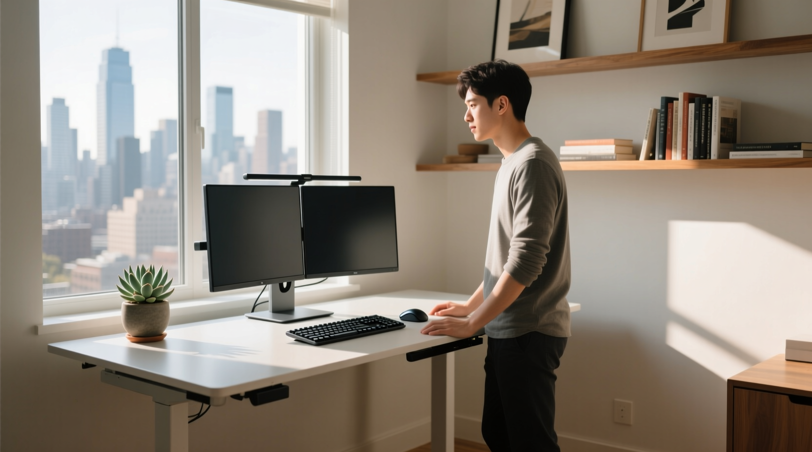 a standing desk makes me more productive even if it s