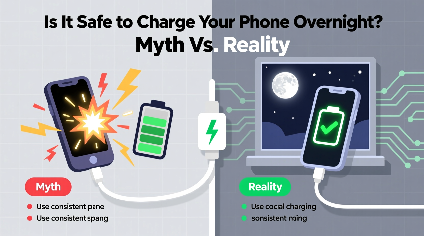 is it safe to charge your phone overnight myths vs real battery impact