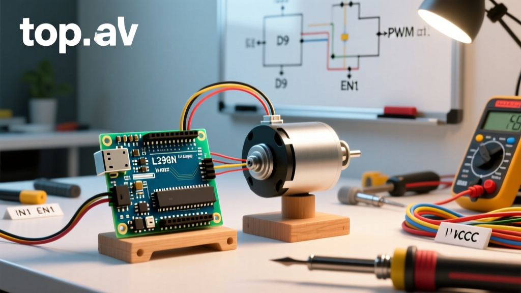 How to Drive a DC Motor with Arduino Using an L298N H-Bridge