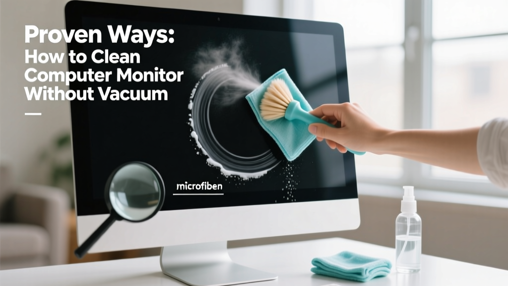 Proven Ways: How to Clean Computer Monitor Without Vacuum