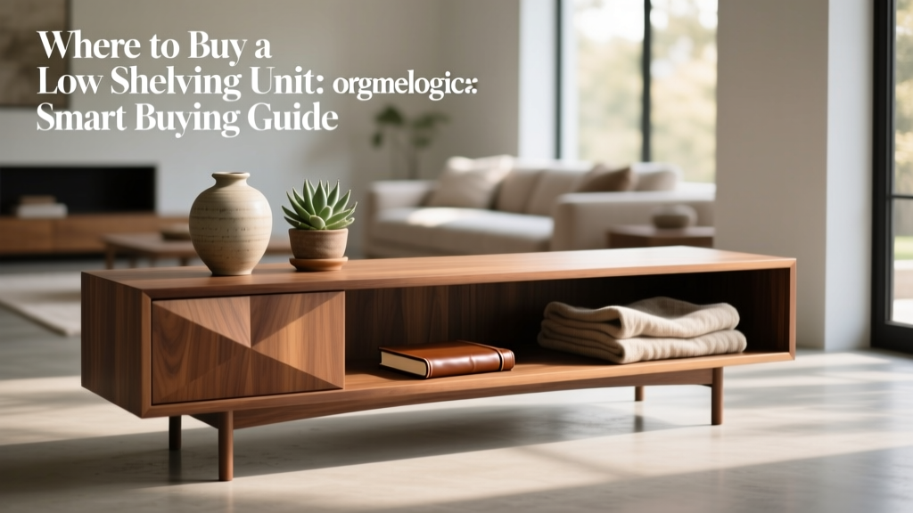 Where to Buy a Low Shelving Unit: Smart Buying Guide