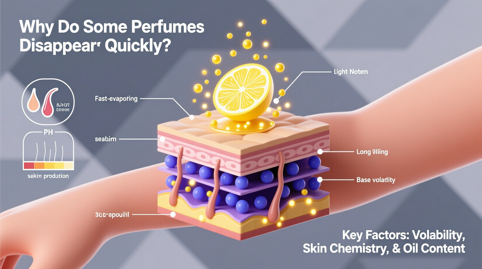 why do some perfumes disappear from skin quickly chemistry and fixes