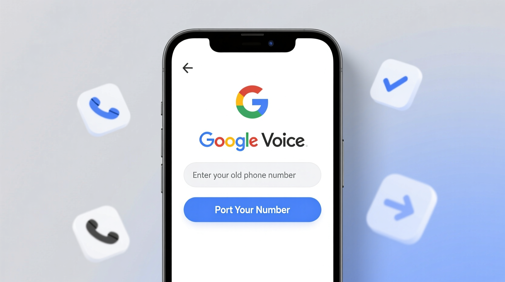 keep your old phone number by porting it to google voic