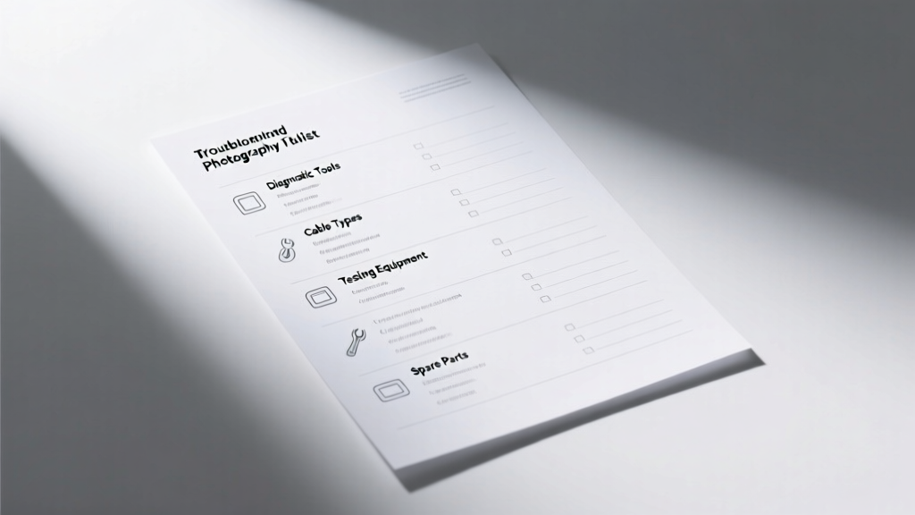 Troubleshoot Tools Checklist: A Field-Tested Diagnostic Protocol for Precision Measurement Systems