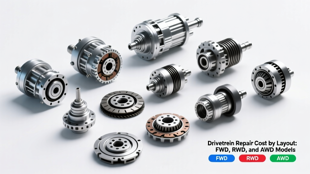 Drivetrain Repair Cost by Layout: FWD, RWD, and AWD Models