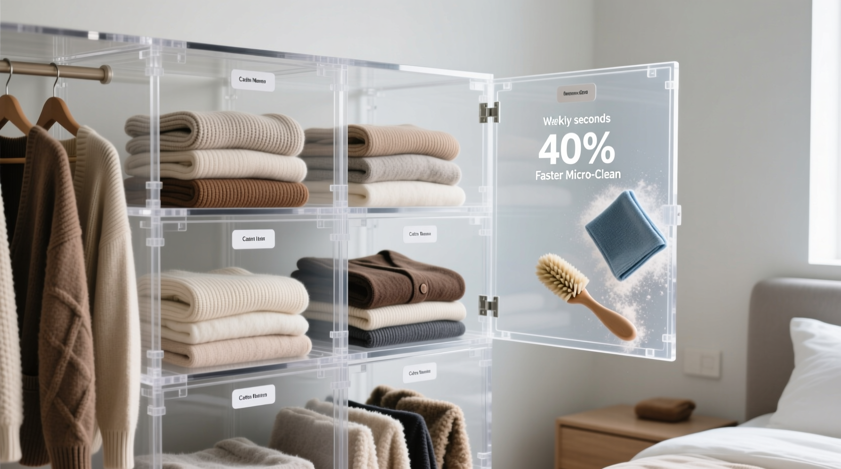 clear acrylic closet storage worth it