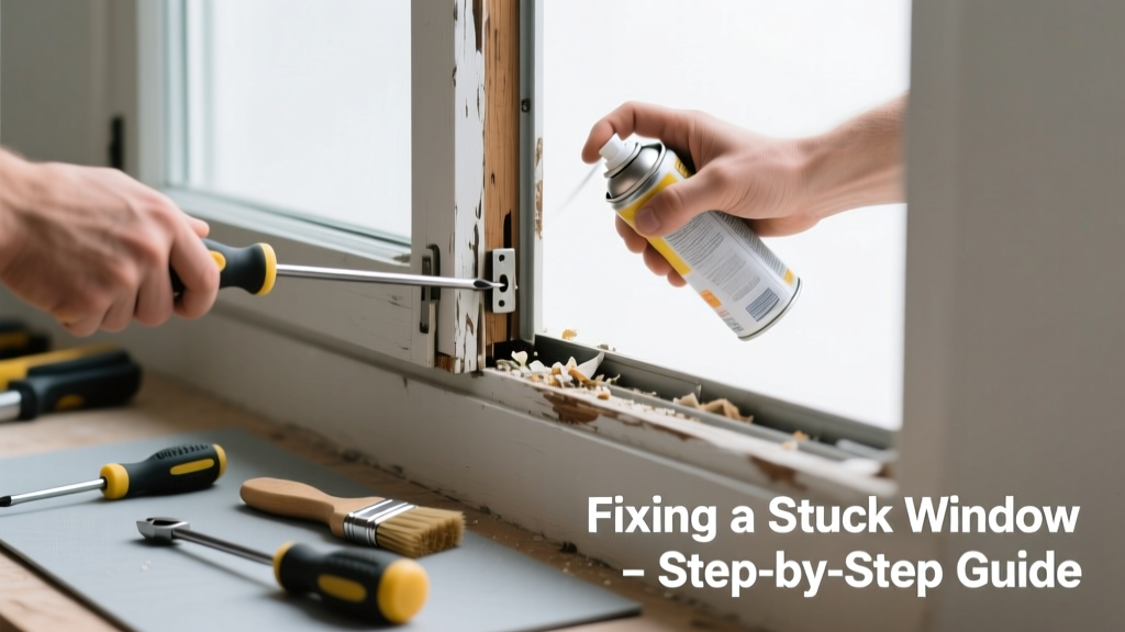 Fixing a Stuck Window That Squeaks, Scrapes, or Rattles