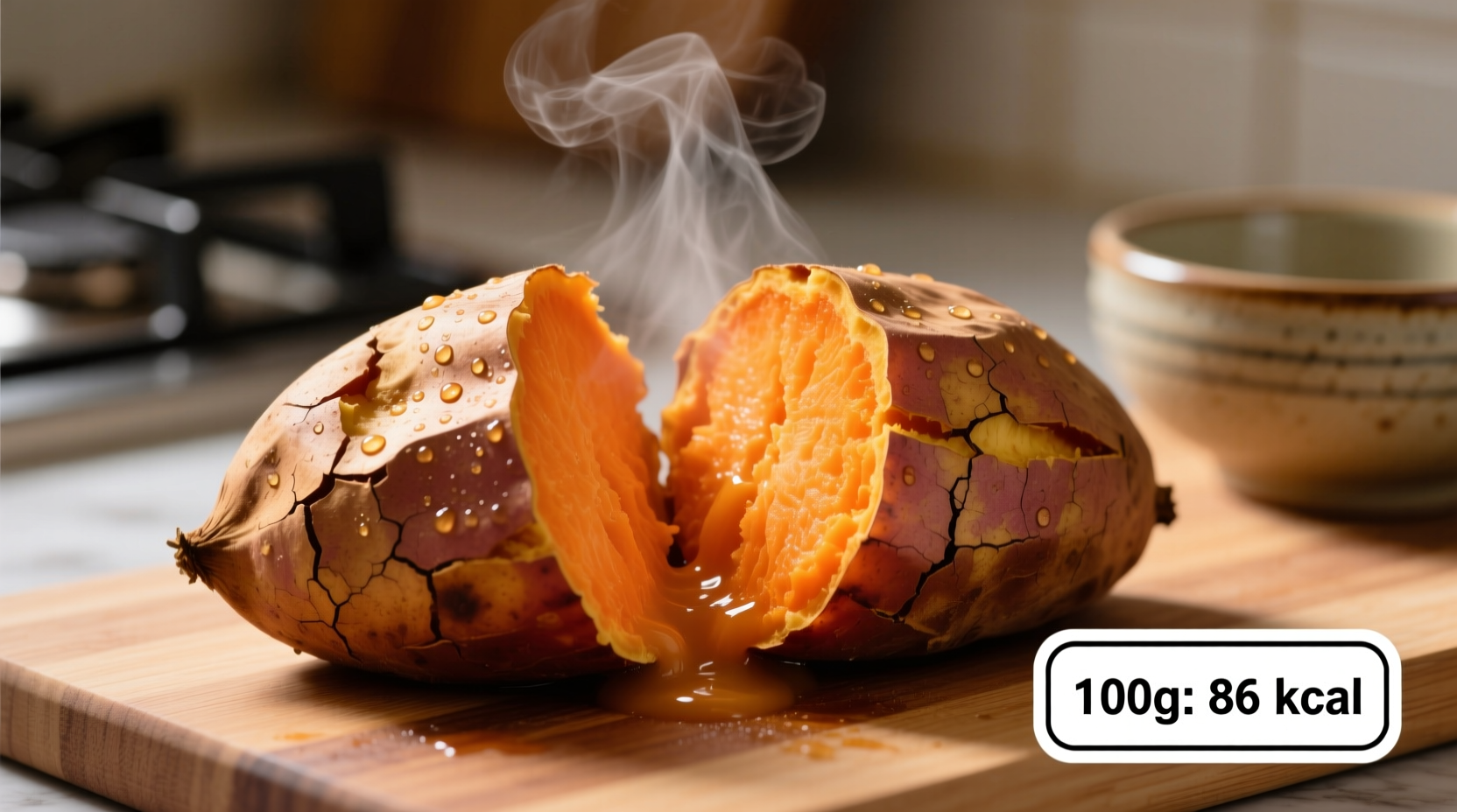 sweet potato calories baked