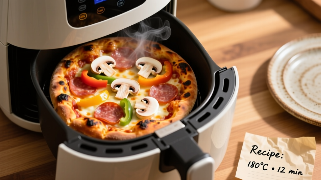 Deep Dish Personal Pizza in Air Fryer (Crispy & Easy!)