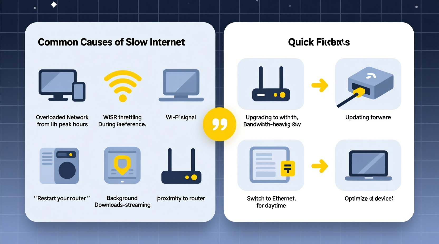 why is my internet slow at night common causes and quick fixes