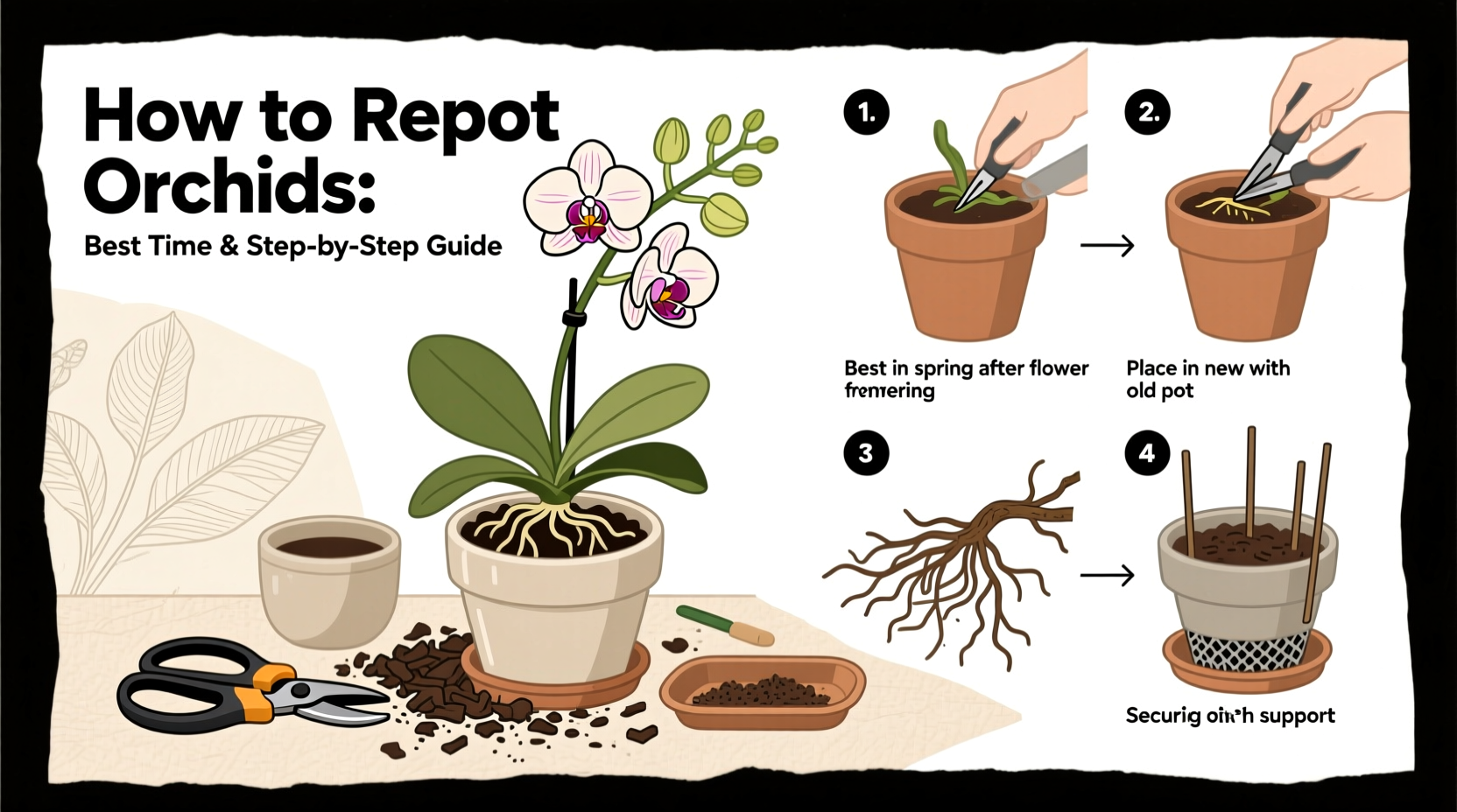 How To Re Pot Orchids