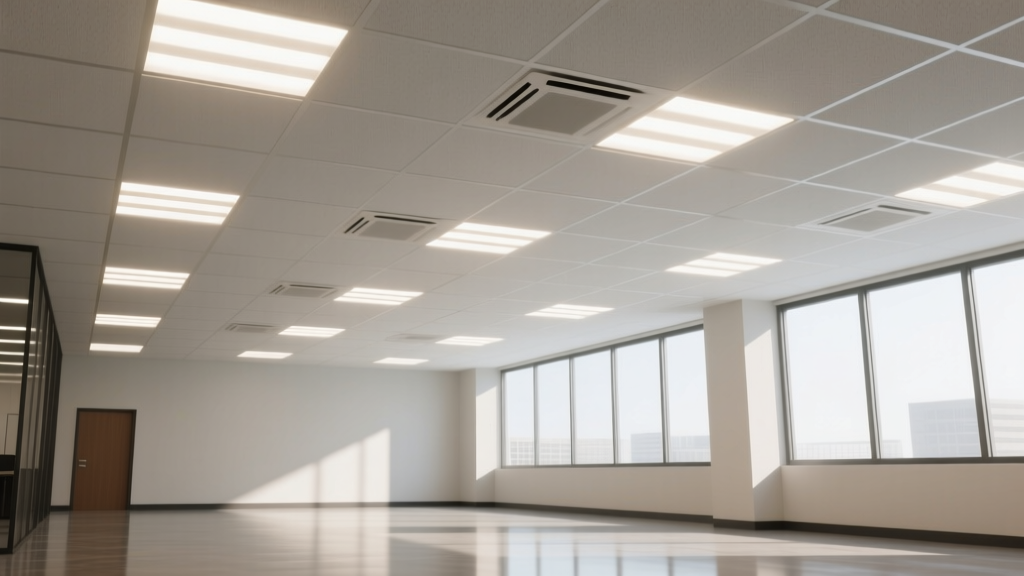 Retrofit 1980s Office LED Troffers Without Grid Replacement