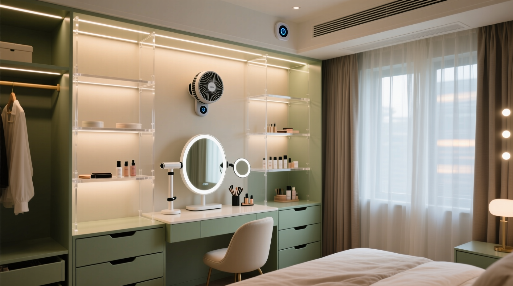closet organization tips beauty station conversion