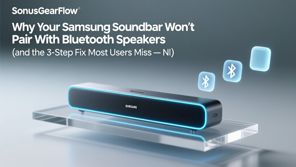 Samsung Soundbar Bluetooth Speaker Pairing Guide