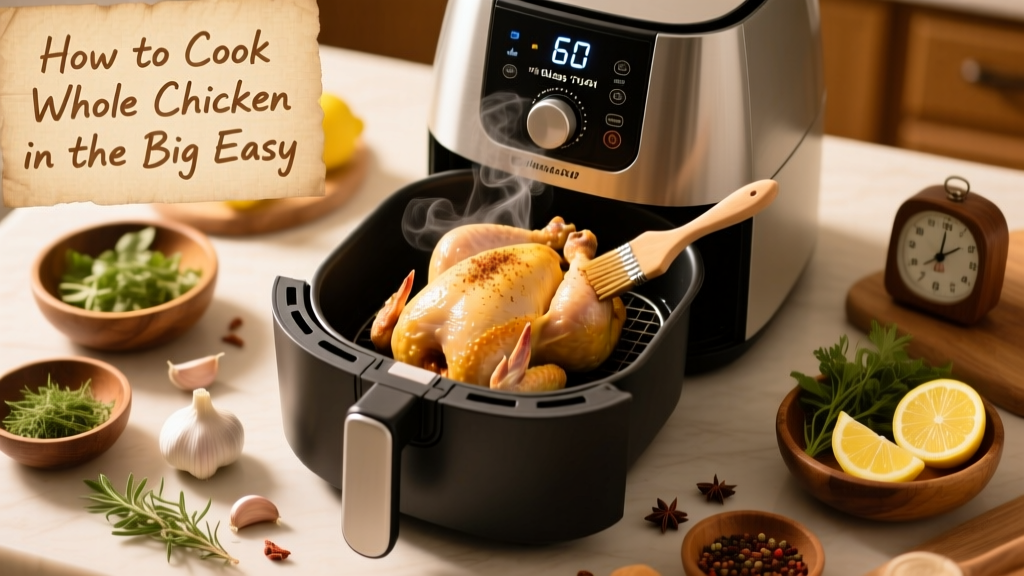 How to Cook Whole Chicken in the Big Easy Oil-Less Fryer