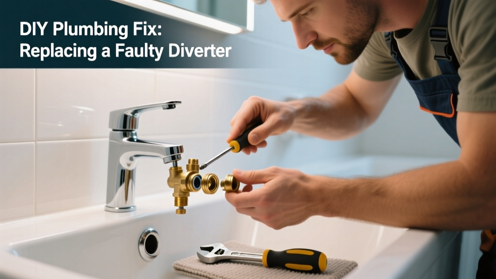 Fixing a Broken Tub Spout Diverter in the Bathroom