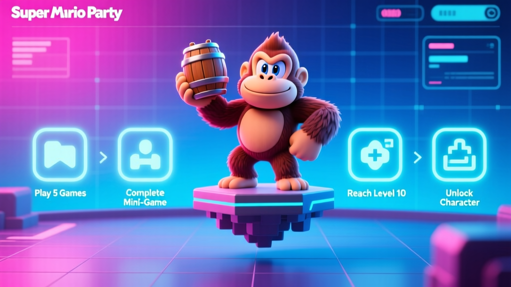 Donkey Kong in Super Mario Party: 4-Step Unlock (2026)