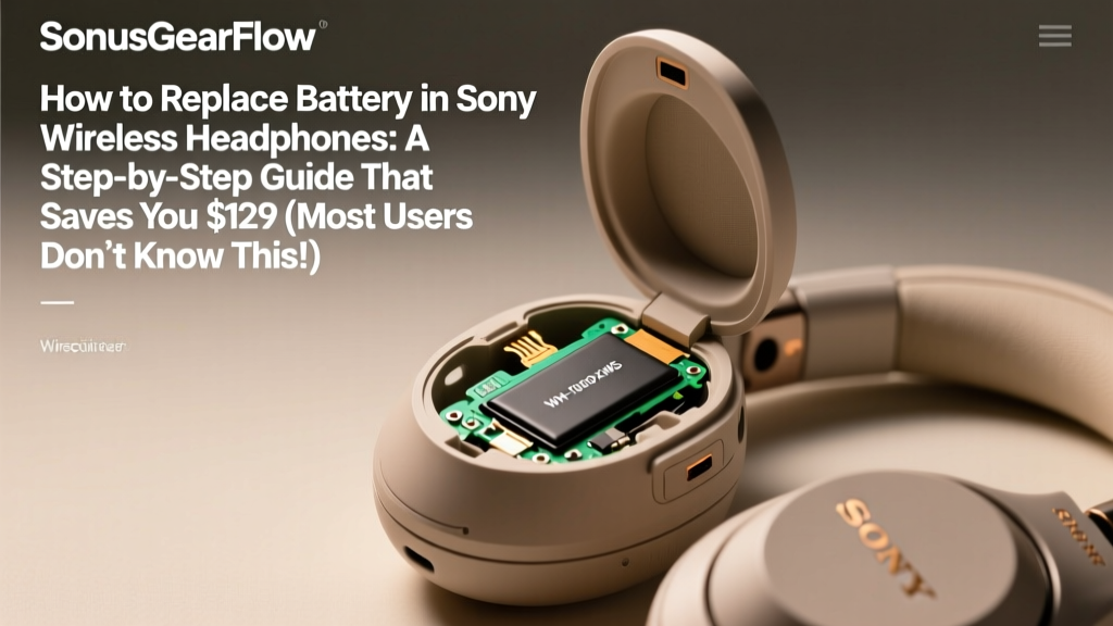 Sony Wireless Headphones Battery Replacement (2026)