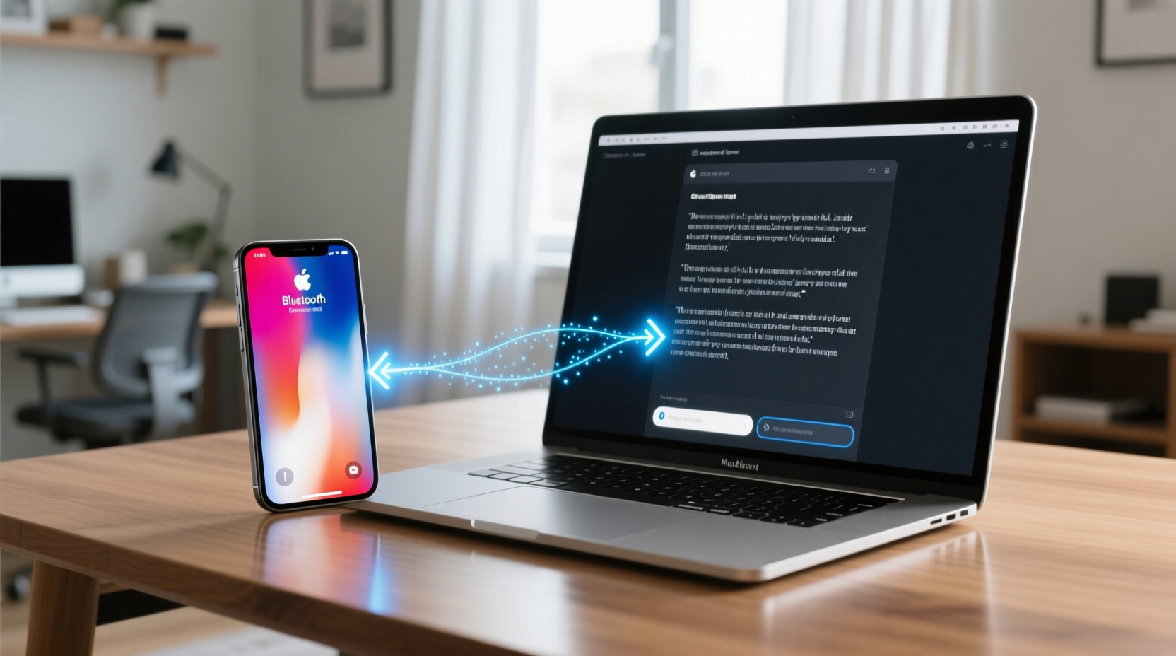 scribe copy and pastes between mac and ios over bluetoo