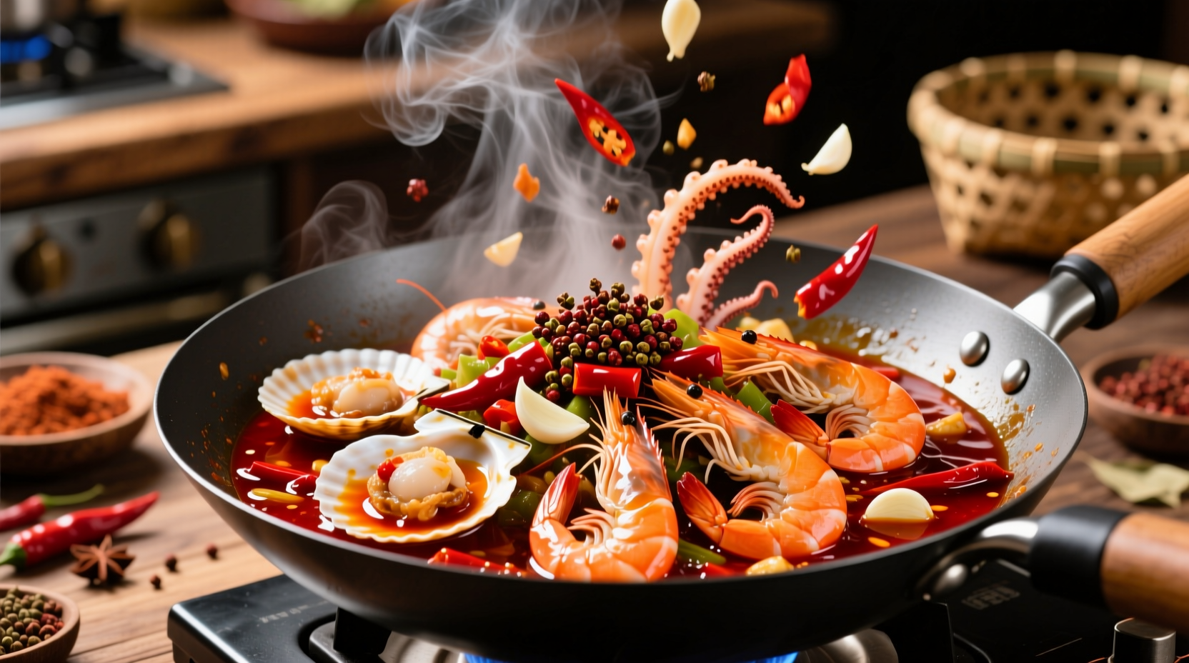transform seafood into a fresh spicy dish with chile w