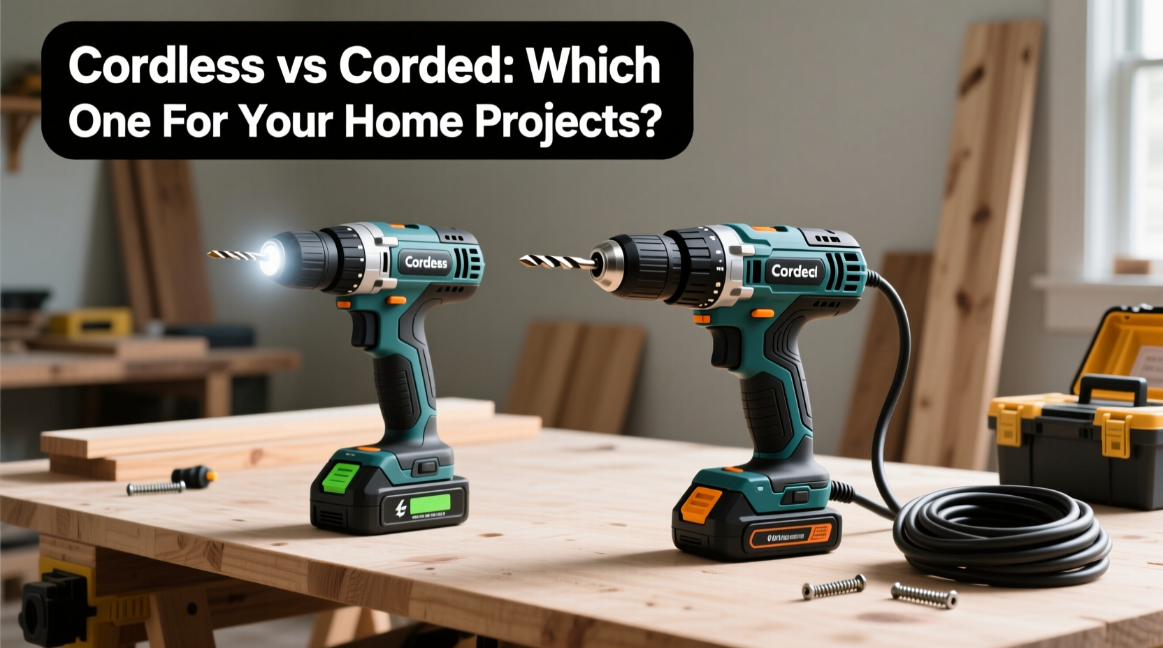 cordless drill vs corded which tool should you use for home projects big and small