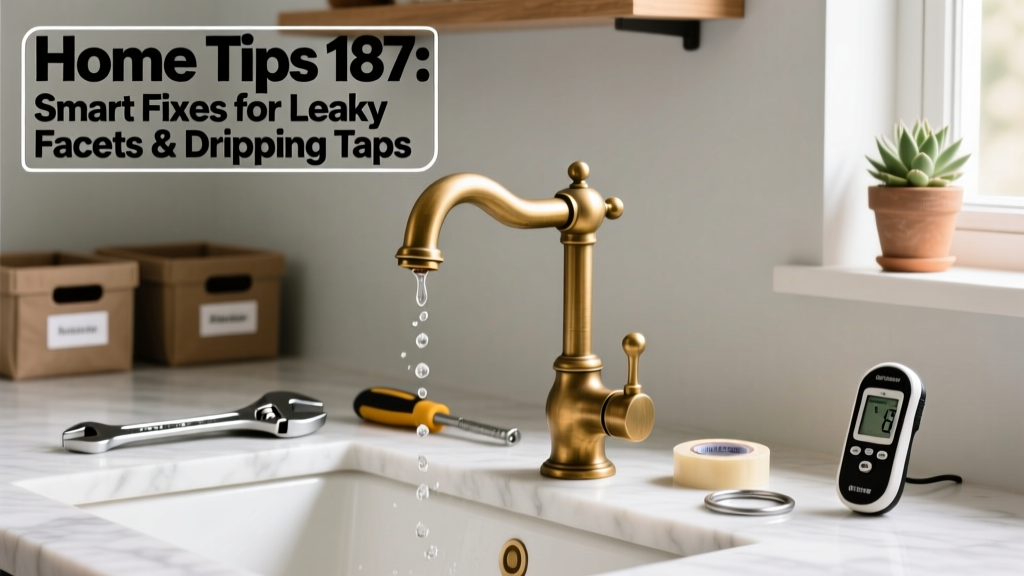 Home Tips 187: Smart Fixes for Leaky Faucets & Dripping Taps