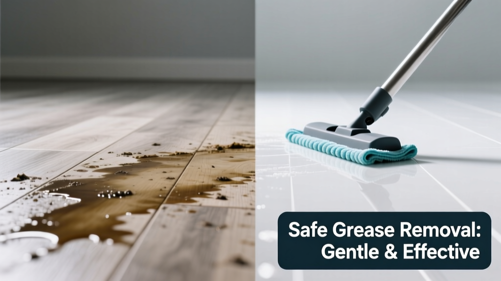 How to Remove Grease from Vinyl Flooring Safely