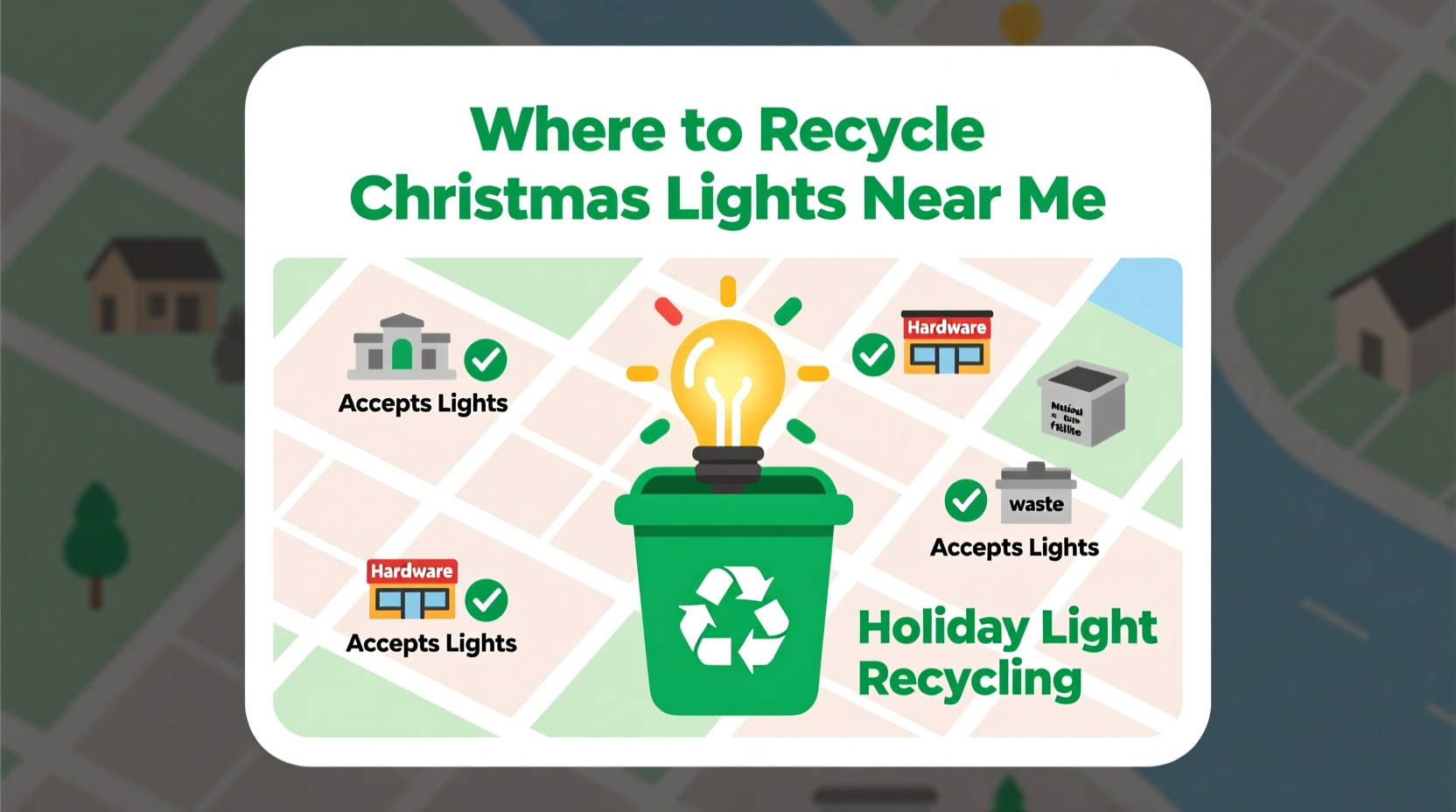 where to recycle christmas lights near me