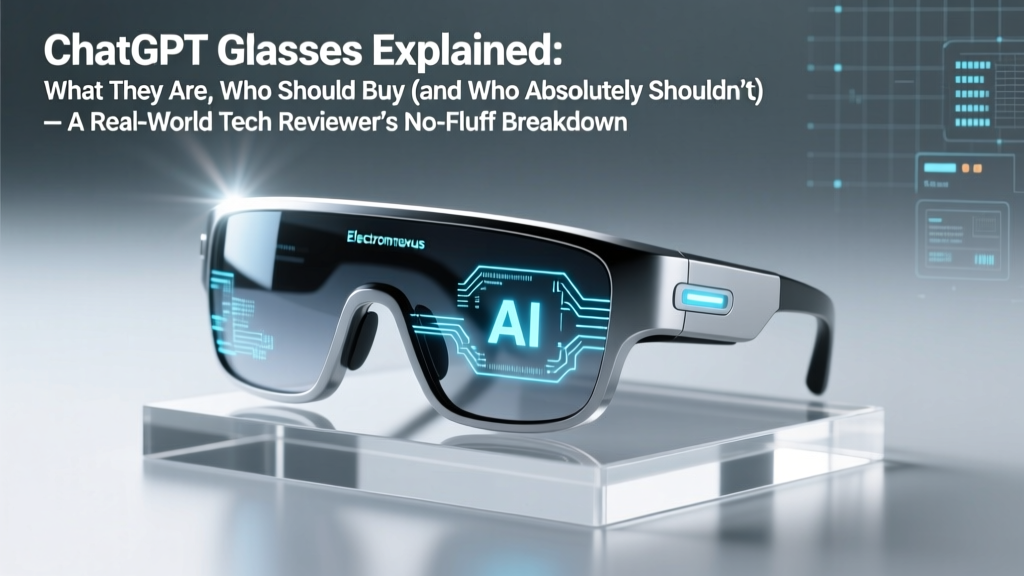 ChatGPT Glasses Explained: What They Are, Who Should Buy (and Who Absolutely Shouldn’t) — A Real-World Tech Reviewer’s No-Fluff Breakdown