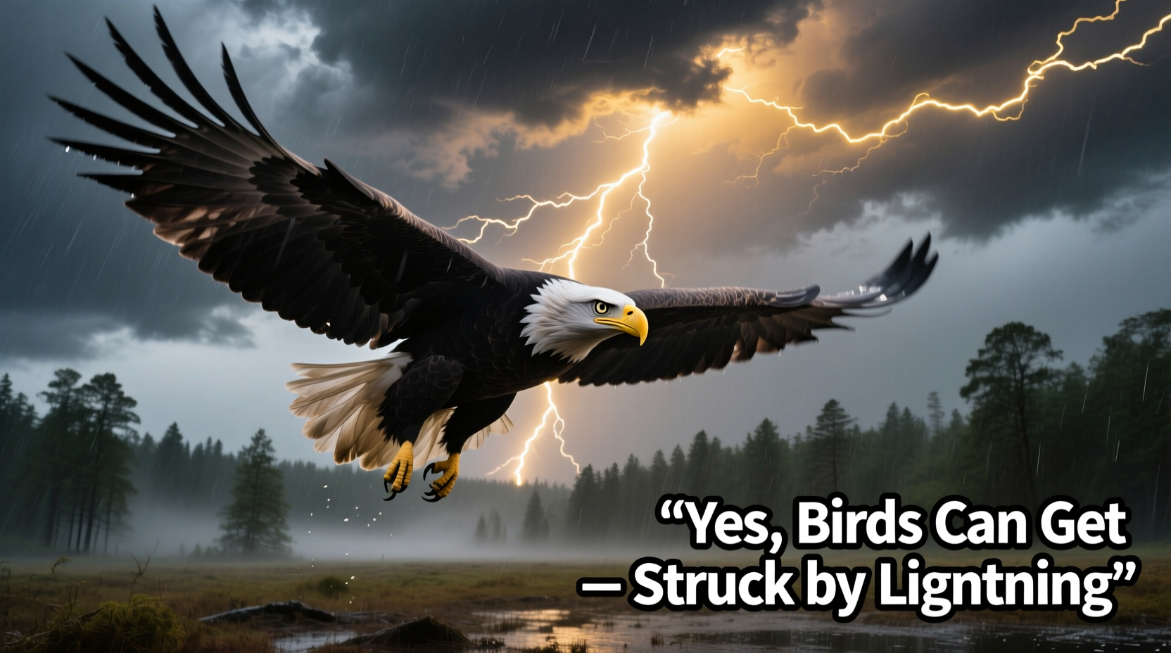 do birds get struck by lightning