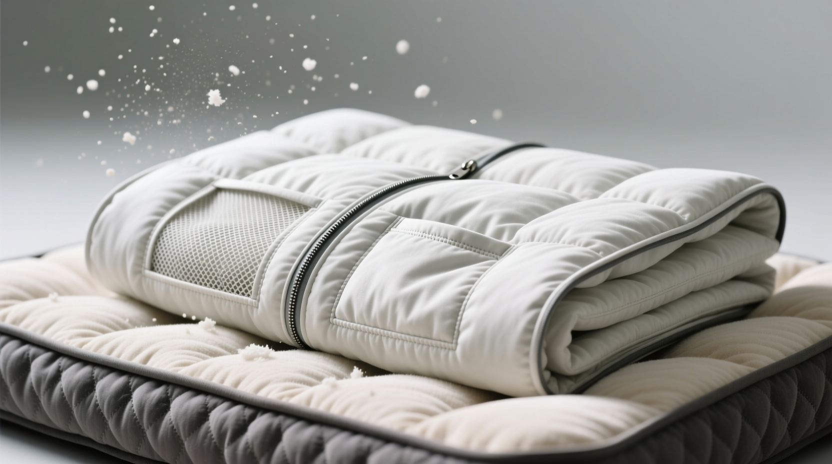 how to clean a weighted pet bed cover safely